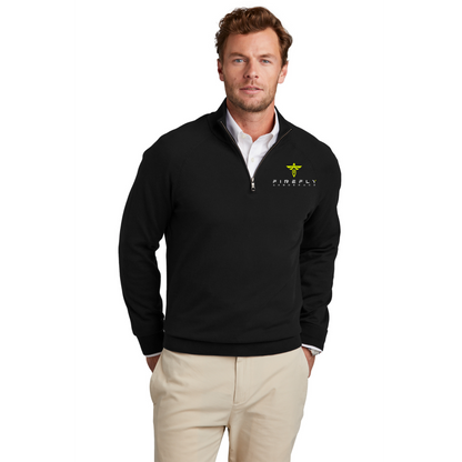Men's Brooks Brothers® Cotton Stretch 1/4-Zip Sweater