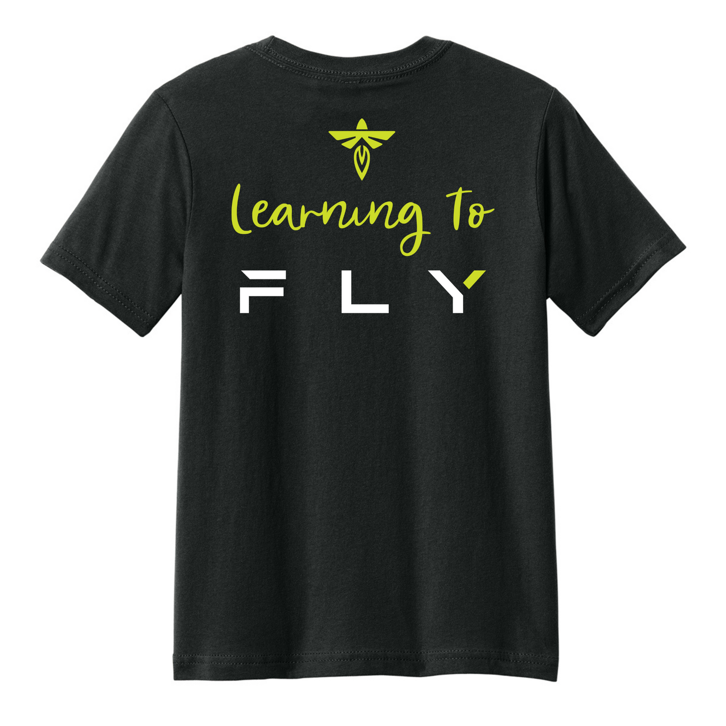 Firefly-Aerospace-Black-Kids-Tshirt-Learning-To-Fly-Back