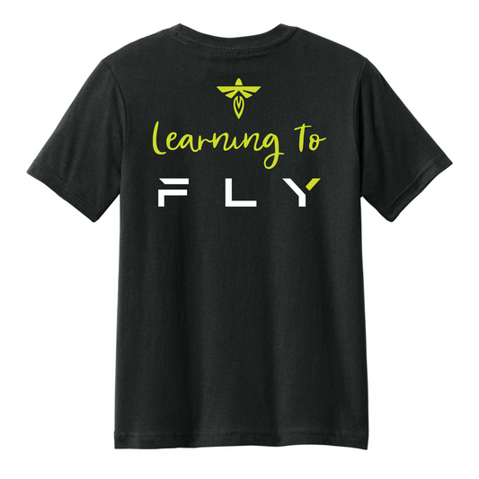 Firefly-Aerospace-Black-Kids-Tshirt-Learning-To-Fly-Back