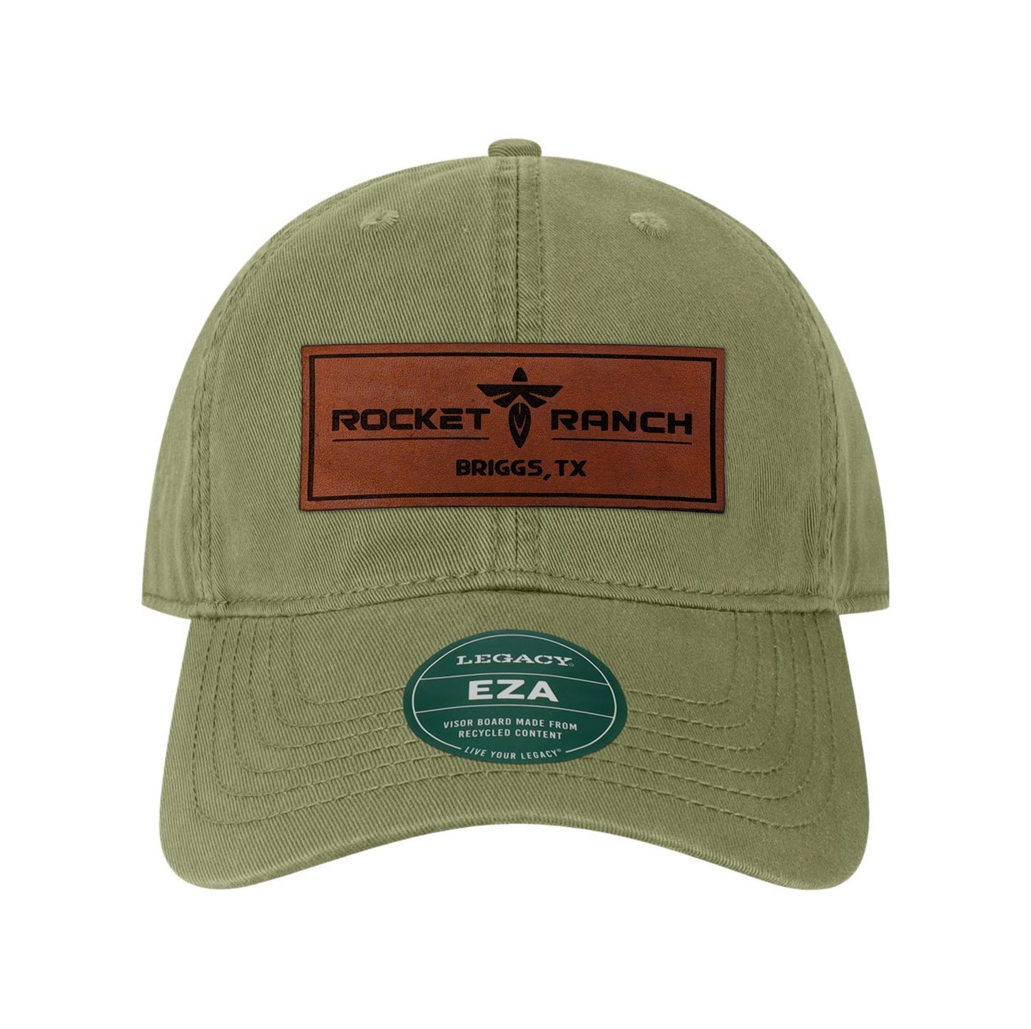 Rocket Ranch Leather Patch Twill Dad Hat