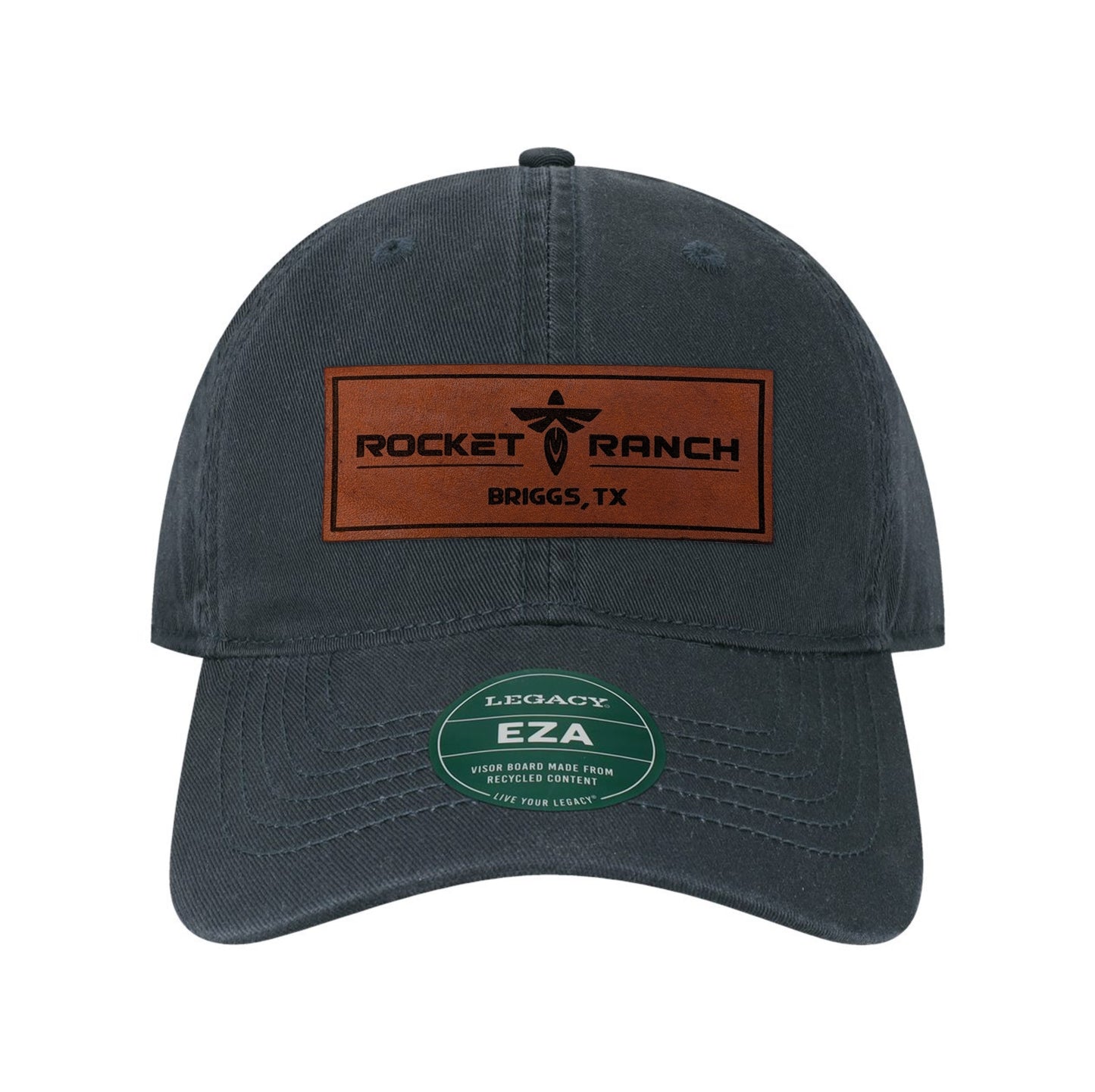 Rocket Ranch Leather Patch Twill Dad Hat